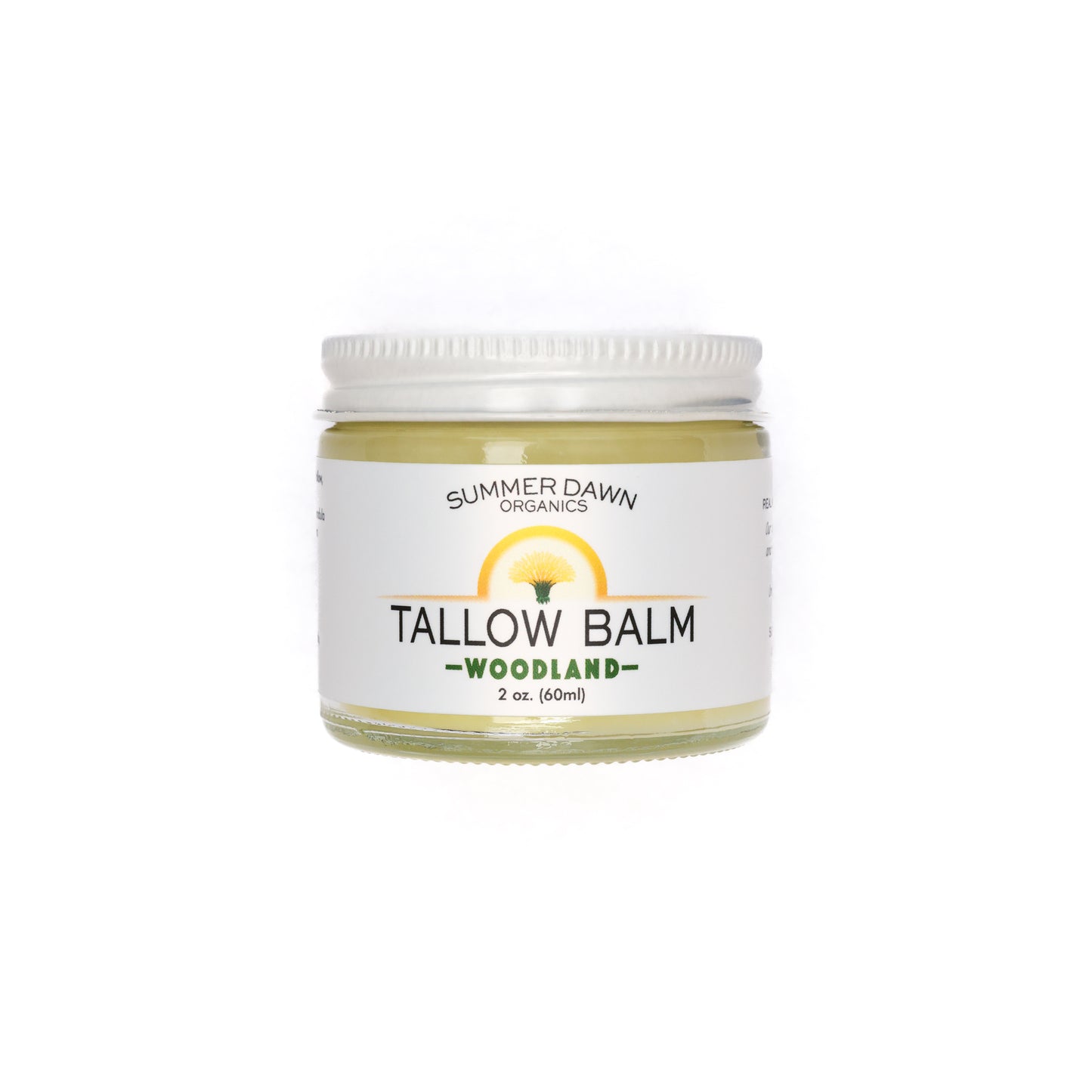 Woodland Tallow Balm, beef tallow moisturizer, White Background