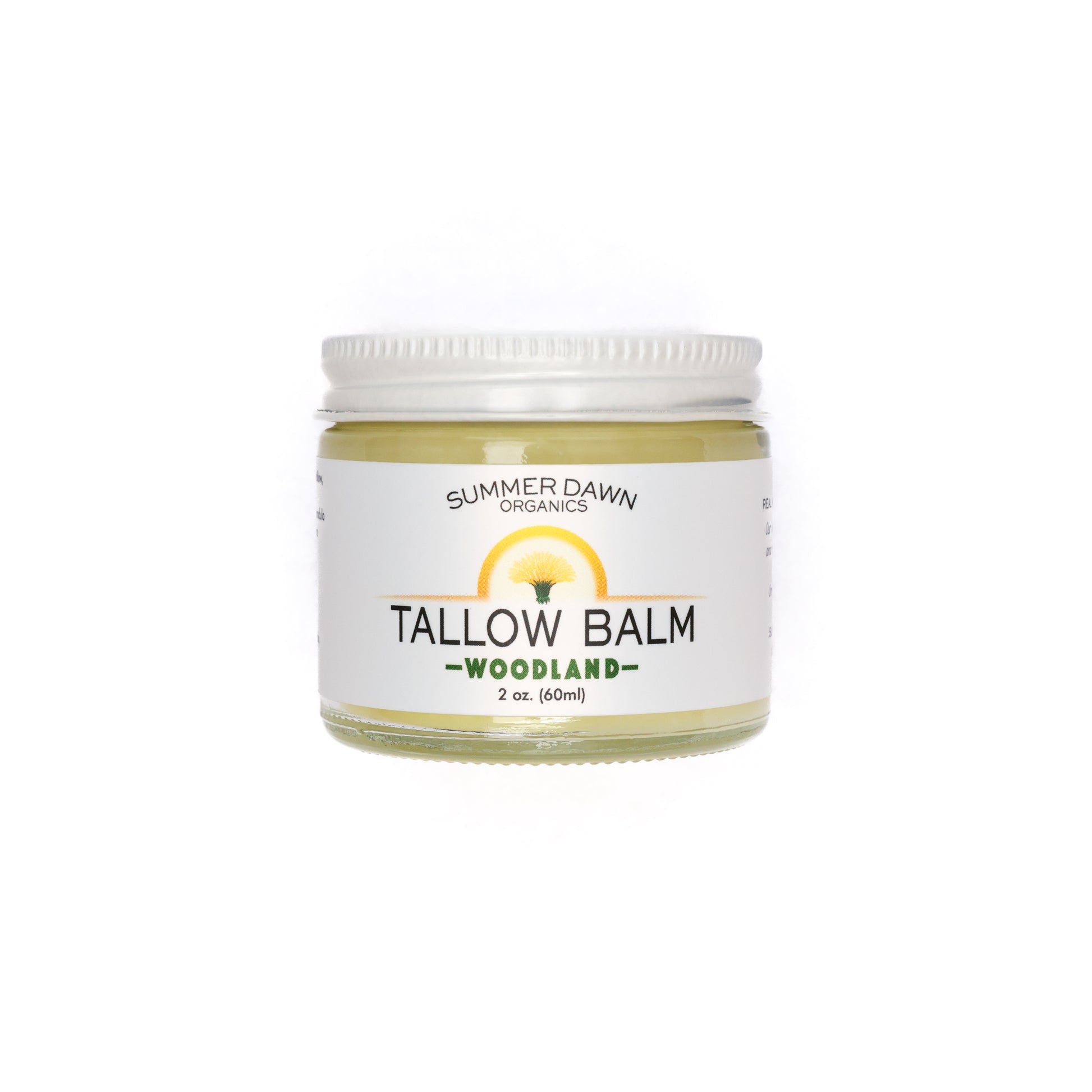 Woodland Tallow Balm, beef tallow moisturizer, White Background