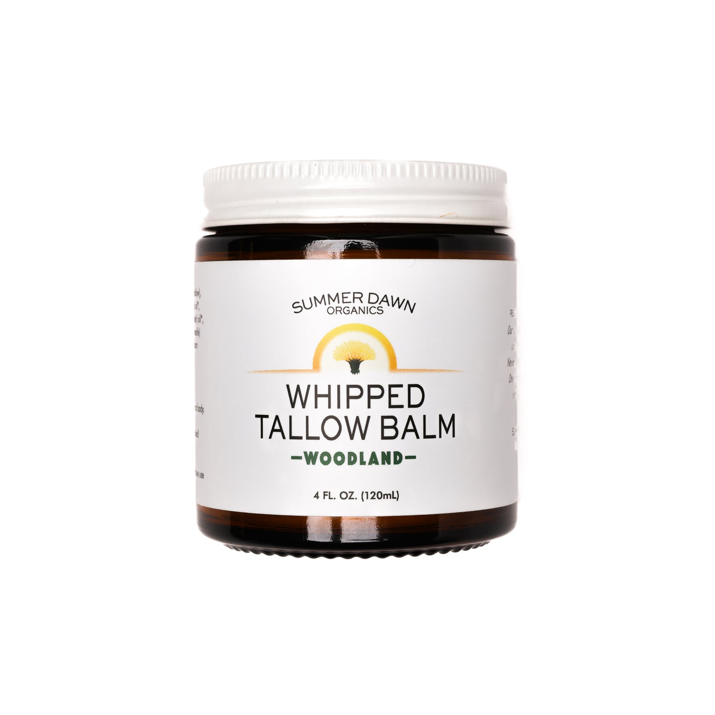 Woodland Whipped Tallow Balm, beef tallow moisturizer, White Background