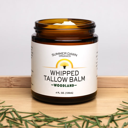 Woodland Whipped Tallow Balm, beef tallow moisturizer, Front Side
