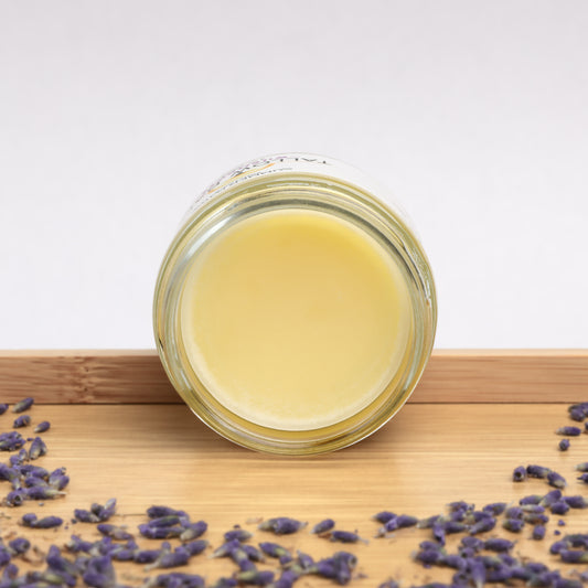 Wildflower Tallow Balm, beef tallow moisturizer, Close Up